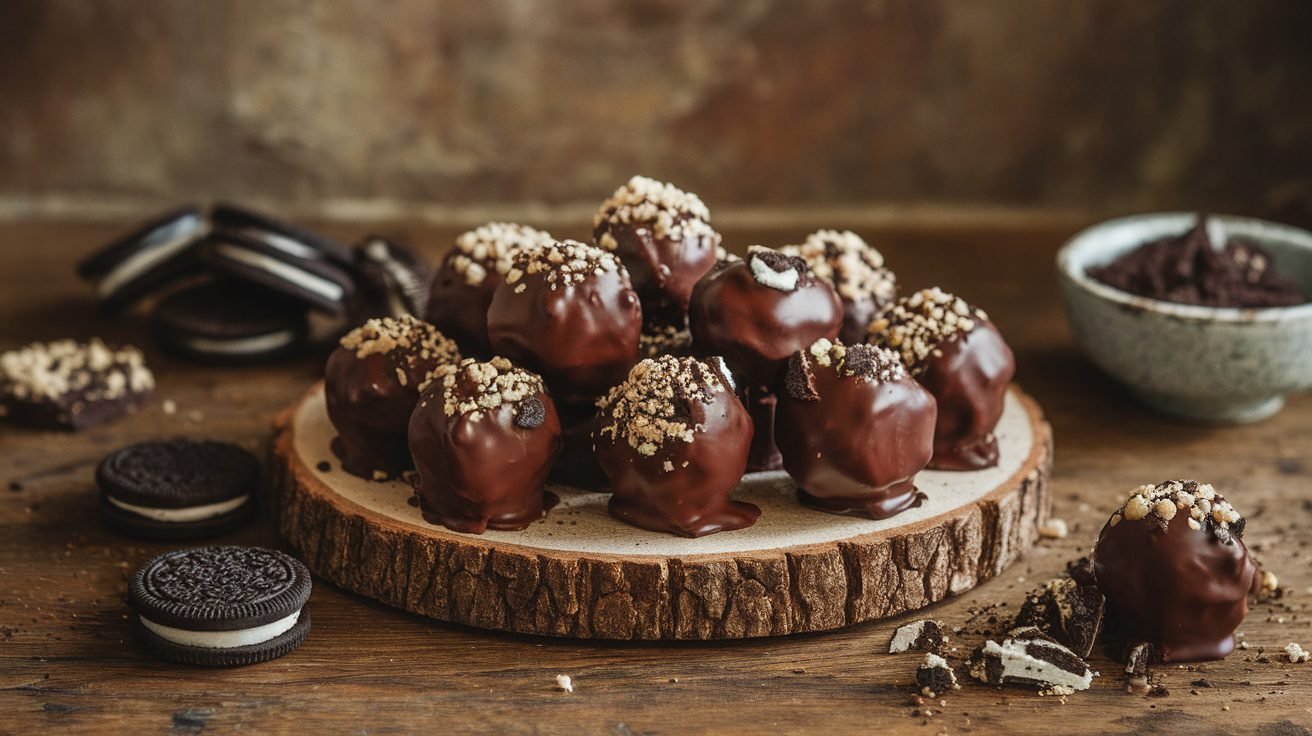 Decadent No Bake Oreo Truffles Recipe Food Blasts